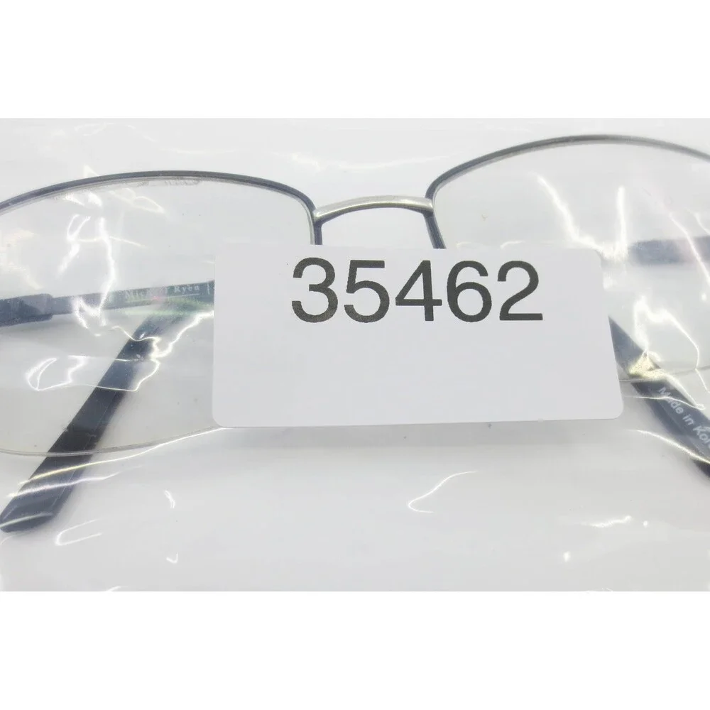 Michael Ryen Europa MRM-120 C1 Black Semi Rimless Eyeglass Frames 53-17-140